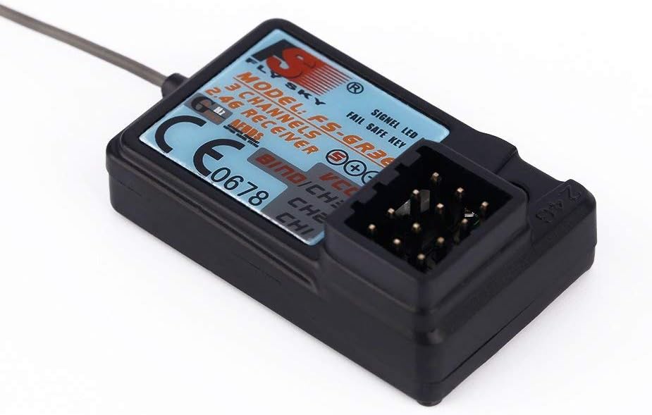 Flysky Upgraded Waterproof FS-GR3E 2.4G 3CH Receiver DC 5V for FS-GT2 FS-GT2B FS-GT3B FS-GT3C FZ-IT4S RC Car Boat Transmitter
