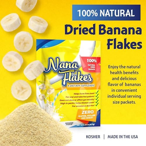 Nutritional Designs Nana Flakes Anti-Diarrheal Banana Powder, IBS Relief & Heart Burn Remedy