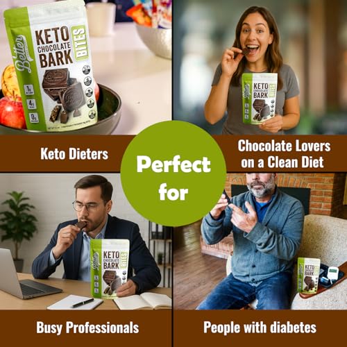 Better Than Good Chocolate Bark Bites, Sugar Free Candy Snack, 2-Pack