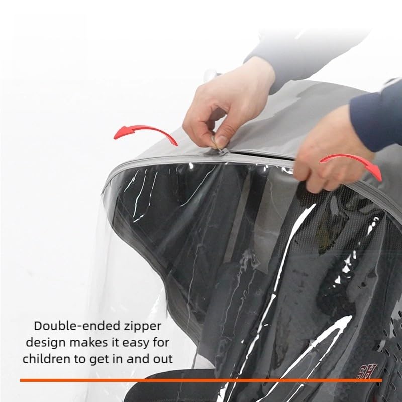 gb Rain Cover for Pockit Stroller, Clear | Waterproof & Windproof, Baby Stroller Protector, With Zipper, Rain Shield for Infant Toddler Travel