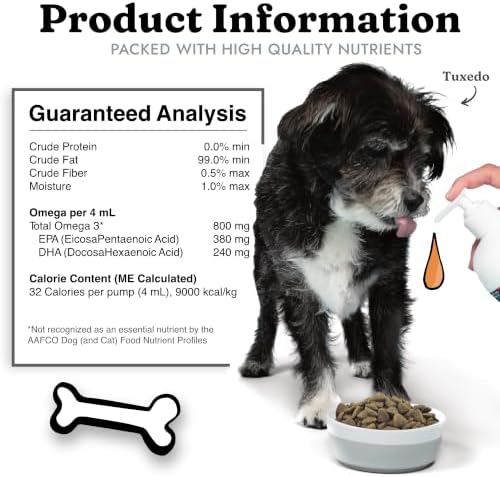 Fish Oil for Dogs, Healthy Skin & Coat Salmon Pollock Liquid Omega 3, 64 oz