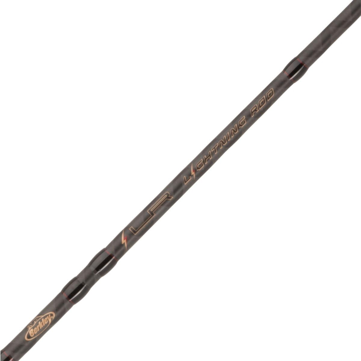 Berkley 7’ Lightning Rod Casting Rod, One Piece Casting Rod, 8-14lb Line Rating, Medium Rod Power, Moderate Fast Action, 1/4-5/8 oz. Lure Rating
