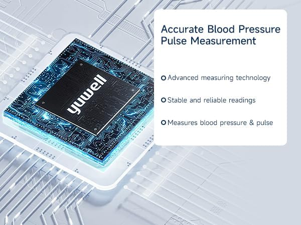 yuwell Blood Pressure Monitor, Large Upper Arm Blood Pressure Cuff, Digital Blood Pressure Machine for Home Use, Large Display, Stores 99 Readings