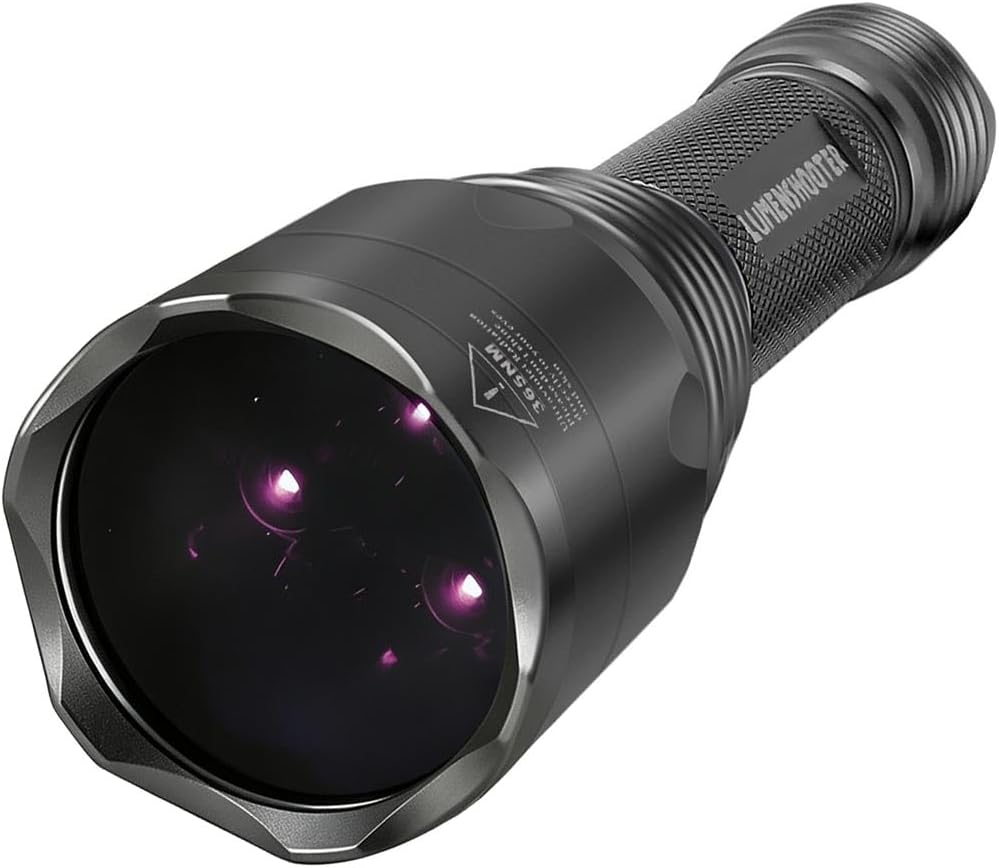 LUMENSHOOTER S3 365nm UV Flashlight with 3 LEDs