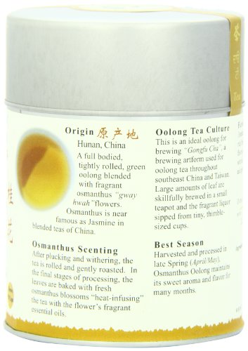 The Tao of Tea, Osmanthus Oolong Tea, Loose Leaf, 2.5 Ounce