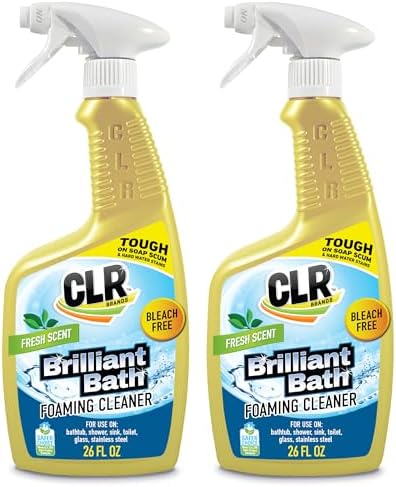 CLR Brilliant Foaming Action Bathroom Cleaner Spray 26 oz. Bottle 2 Pack