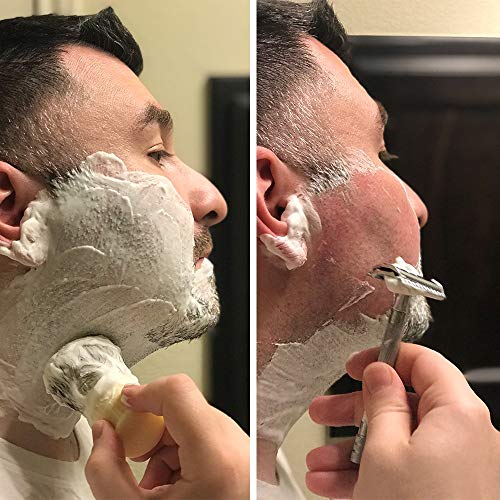 Men’s Soap Company Shaving Soap for Men and Women 4.0 oz Refill Puck Made with Natural Vegan Plant Ingredients. Shea Butter and Vitamin E Create Thick Shave Soap Lather for Skin Protection, Himalaya