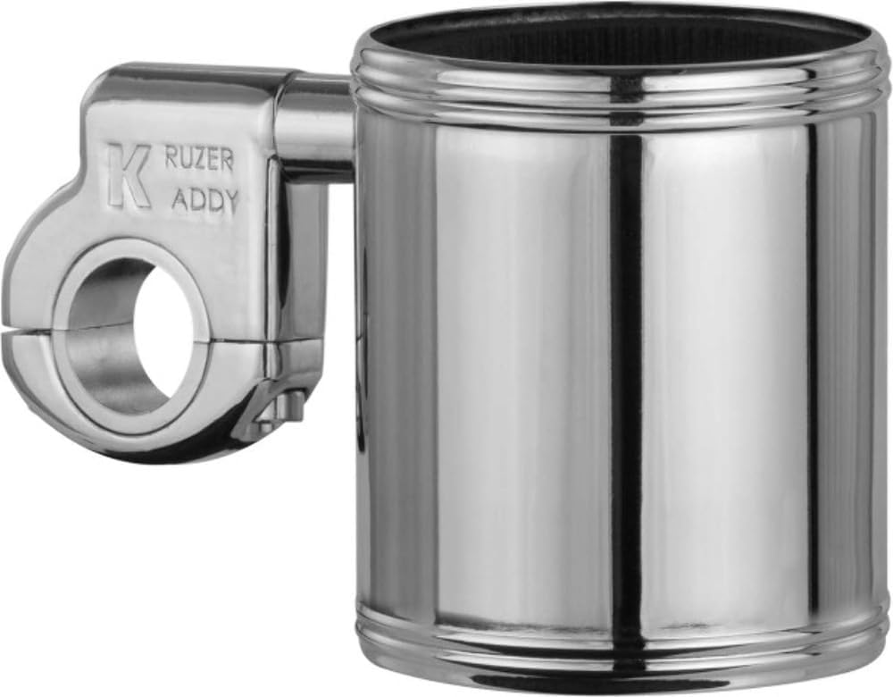 Chrome Cup Holder Bar Mount 7/8, 1, 1 1/4