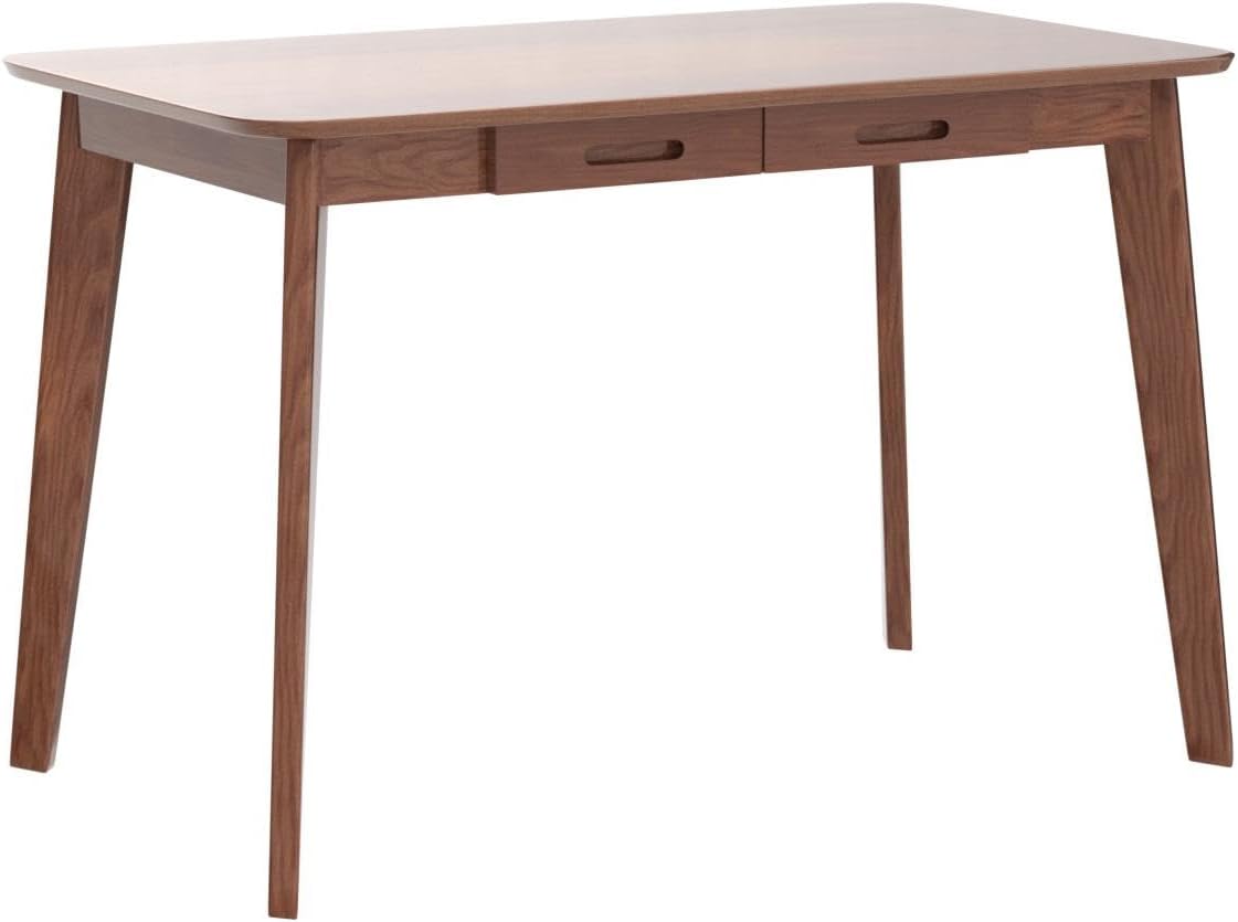 IOTXY Solid Wood Writing Desk - Home Office Laptop Computer Table, Walnut