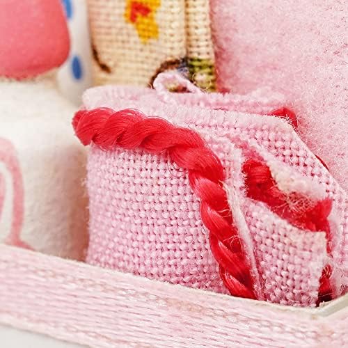 Odoria Miniature Clutter Box Dollhouse: 1/12 Scale Nursery Accessories for Craft Model DIY