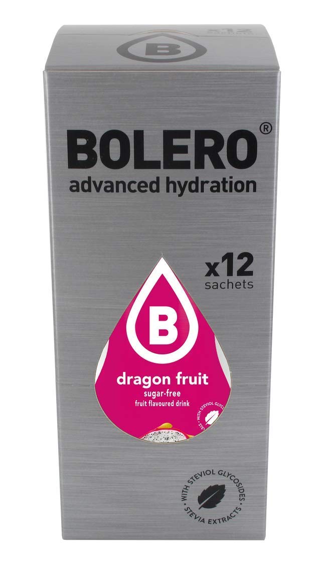 Bolero- Sugar Free Drink Mix Packets Pomegranate Fruit Flavors | Powdered Flavored Water Packets | 12 Large Sachet On The Go Packets
