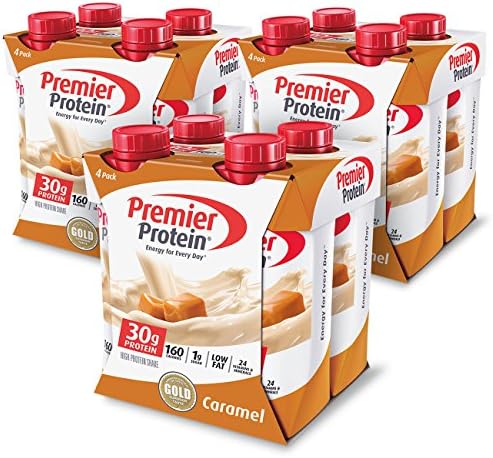 Premier Protein 30g Protein Shake, Caramel, 12 Count