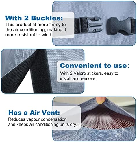 AKEfit Air Conditioner Cover for Outside, Grey, 24W x 24D x 30H inch