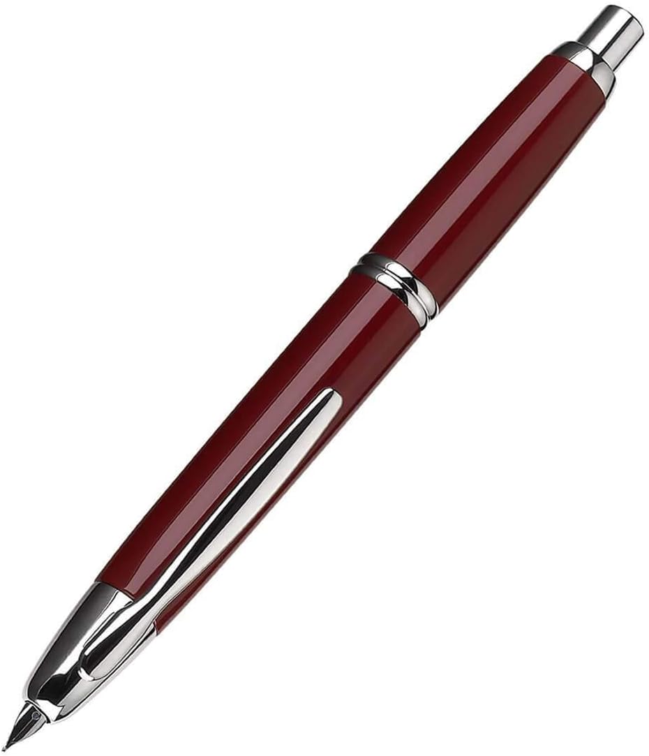 PILOT Vanishing Point Collection Refillable & Retractable Fountain Pen, Matte Black Barrel, Blue Ink, Fine Nib (60580)