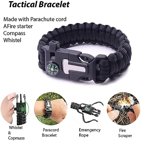 Survival Kit with Emergency Gear for Camping, Hiking & Outdoor Survival