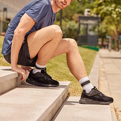 FitVille Extra Wide Walking Shoes for Men Wide Width Sneakers for Flat Feet Heel Pain Relief - Rebound Core