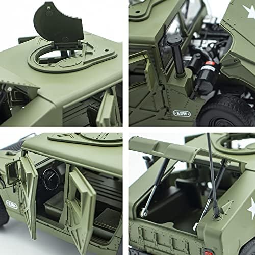 Die Cast Model Cars, 1/18 Scale Diecast Cars Metal Military Vehicles Toys, Army Toys Kids Car Friction Powered Armored Vehicle Model