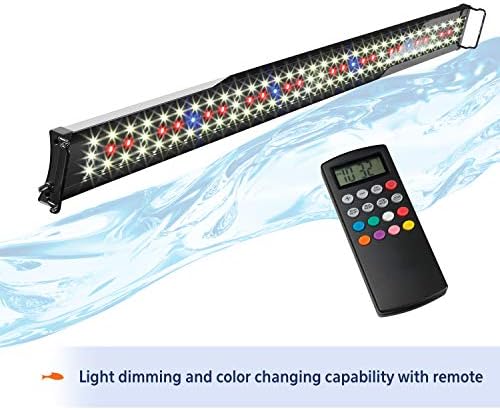 Aqueon Optibright Plus LED Fish Tank Aquarium Lighting System with Remote Control, 30 to 36 Inch | Plus, With Remote Control