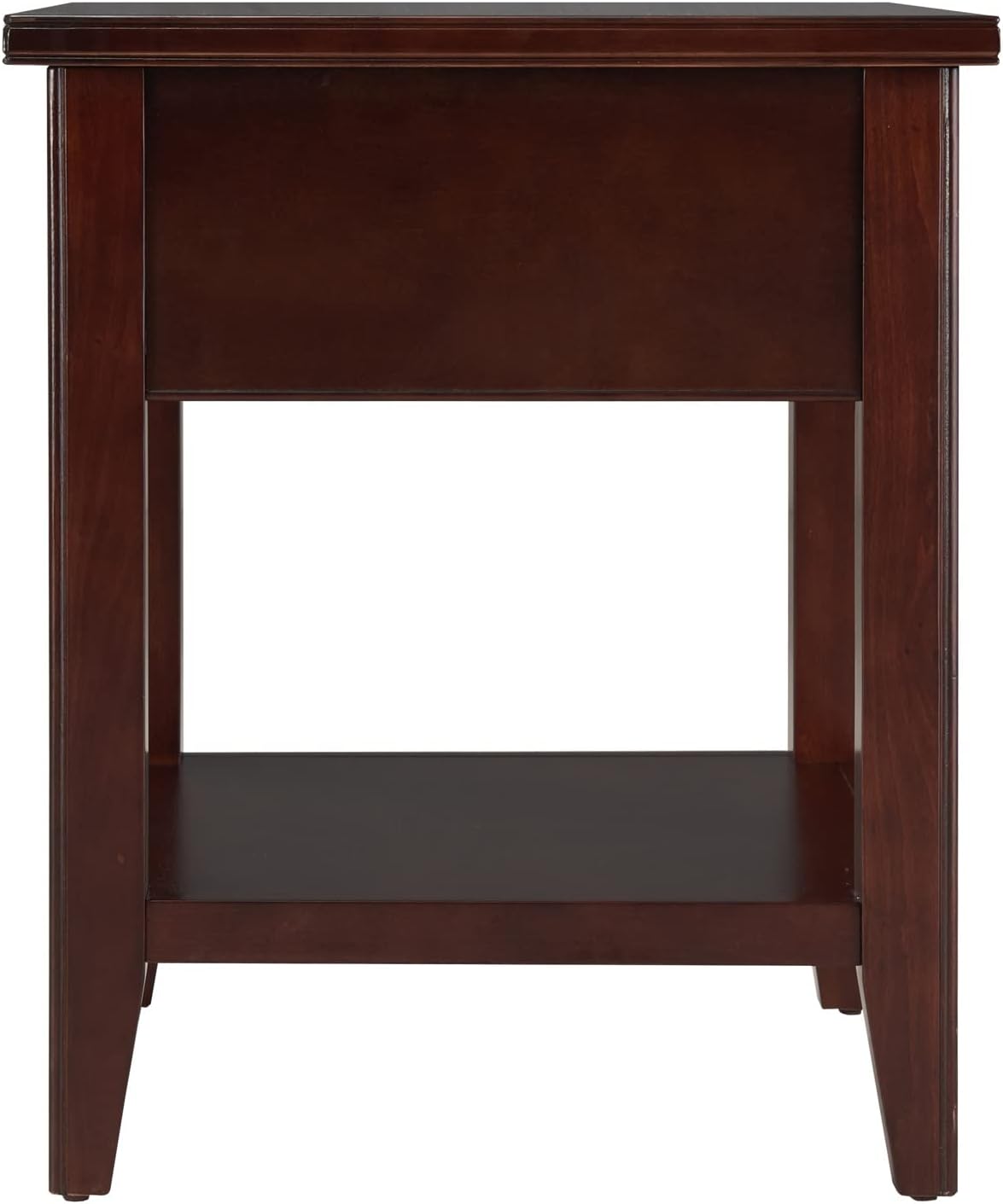Leick Home Shield Wedge End Table, 21", Glazed Auburn