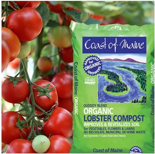 Coast of Maine Quoddy Blend, 1 cu ft (Pack of 2) Organic and Natural Compost Blend with Lobster and Crab - Improves and Revitilizes Soil