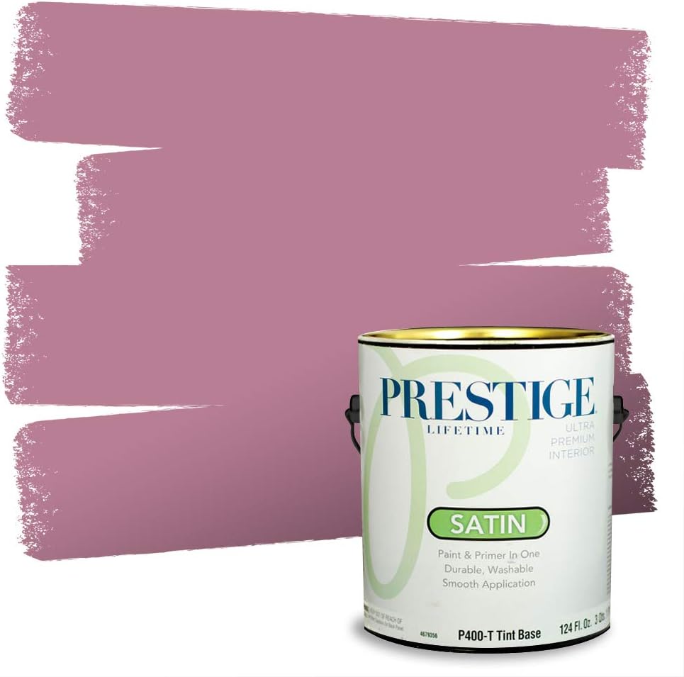 PRESTIGE Paints Exterior Paint and Primer In One, 1-Gallon, Satin, Comparable Match of Sherwin Williams* Grandeur Plum*