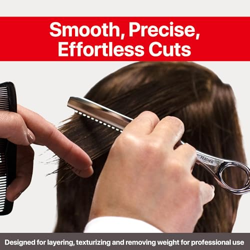 Feather Bonus Value Pack, Styling Razor Standard Blades - Professional Hair Cutting Blades for Styling, Shaping