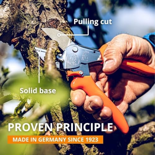 Original LÖWE Professional Anvil Pruner Garden Tools 1.104 | Robust & Sharp Hedge Trimmer | Use As Pruners, Garden Shears, Heavy Duty Handheld