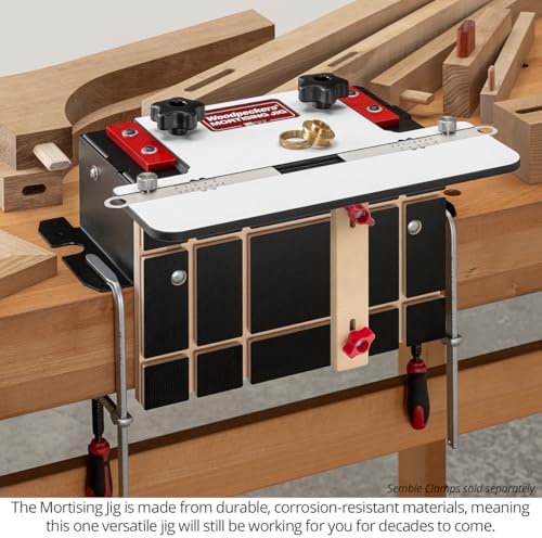 Woodpeckers Mortising Jig, Mortise + Tenon Jig, Easy to Cut Perfect Mortises With Your Plunge Router for Loose Tenon Joinery, Router Tool