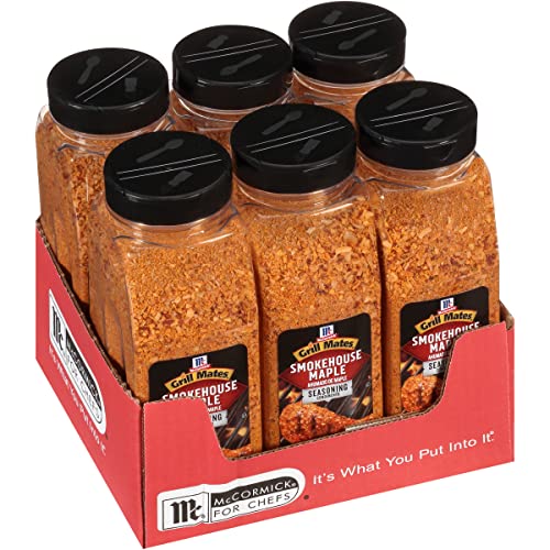 McCormick Grill Mates Smokehouse Maple Seasoning, 28 oz - One 28 Ounce Container of Smokehouse Maple Seasoning, Perfect on Pork Chops, Chicken, Burgers and More