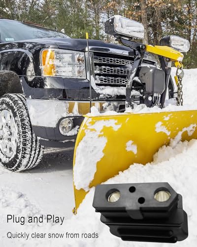 2 Pin Battery Cable Wire Harness Fit for Western Fisher 63411, Truck Side | Compatible with Straight Blade Snow Plow before 2011