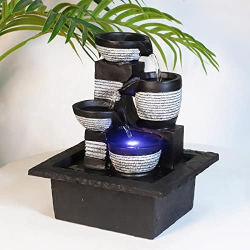 Resin LED Indoor Water Fountains | Office, Home Relocation Gifts