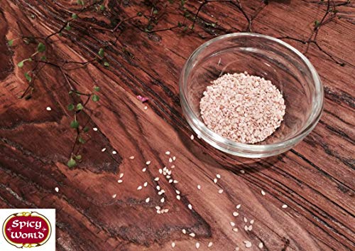 Spicy World White Sesame Seeds 5 Pound Bulk Bag - Hulled Till