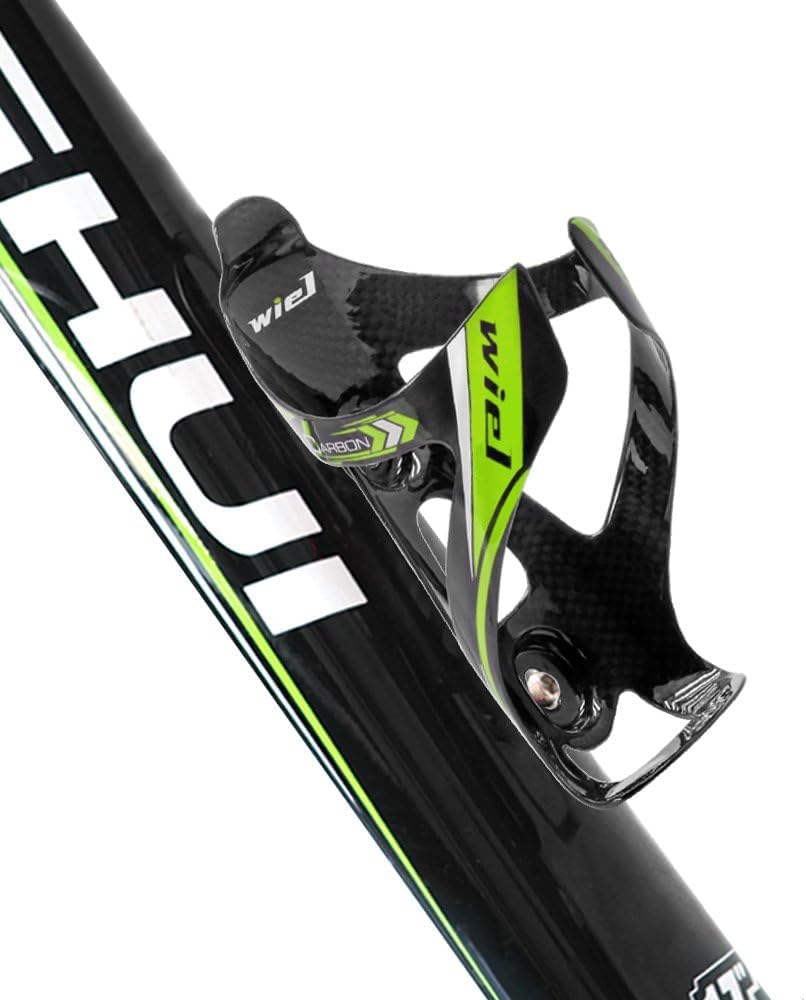 Wiel Full Carbon Fiber Bicycle Bike Light Drink Water Bottle Cage Holder