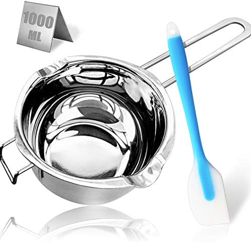 1QT Double Boiler Chocolate/Wax/Candy Melting Pot with Silicone Spatula