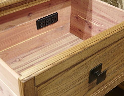 Intercon Alta Solid Brushed Ash Queen Storage Bedroom Set