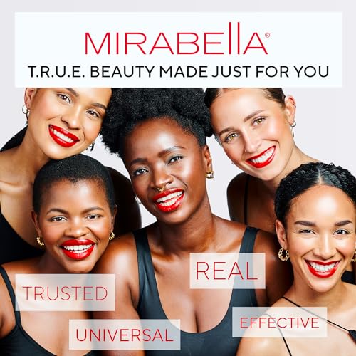 Mirabella - Sealed with a Kiss Smudge Proof Lipstick, Long-Lasting No-Bleed Lip Makeup, Hydrating Lip Color with Vegan Lanolin & Vitamin E, Perfect Red