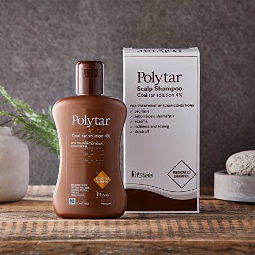 Polytar Liquid Concentrated Antiseptic Tar Medicated Scalp Cleanser Shampoo 150 Ml (Pack Of 2)