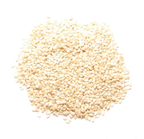 White Sesame Seed, Toasted - 1/2 Pound ( 8 ounces ) - Lightly Roasted Hulled Sesame Asian Classic Flavor