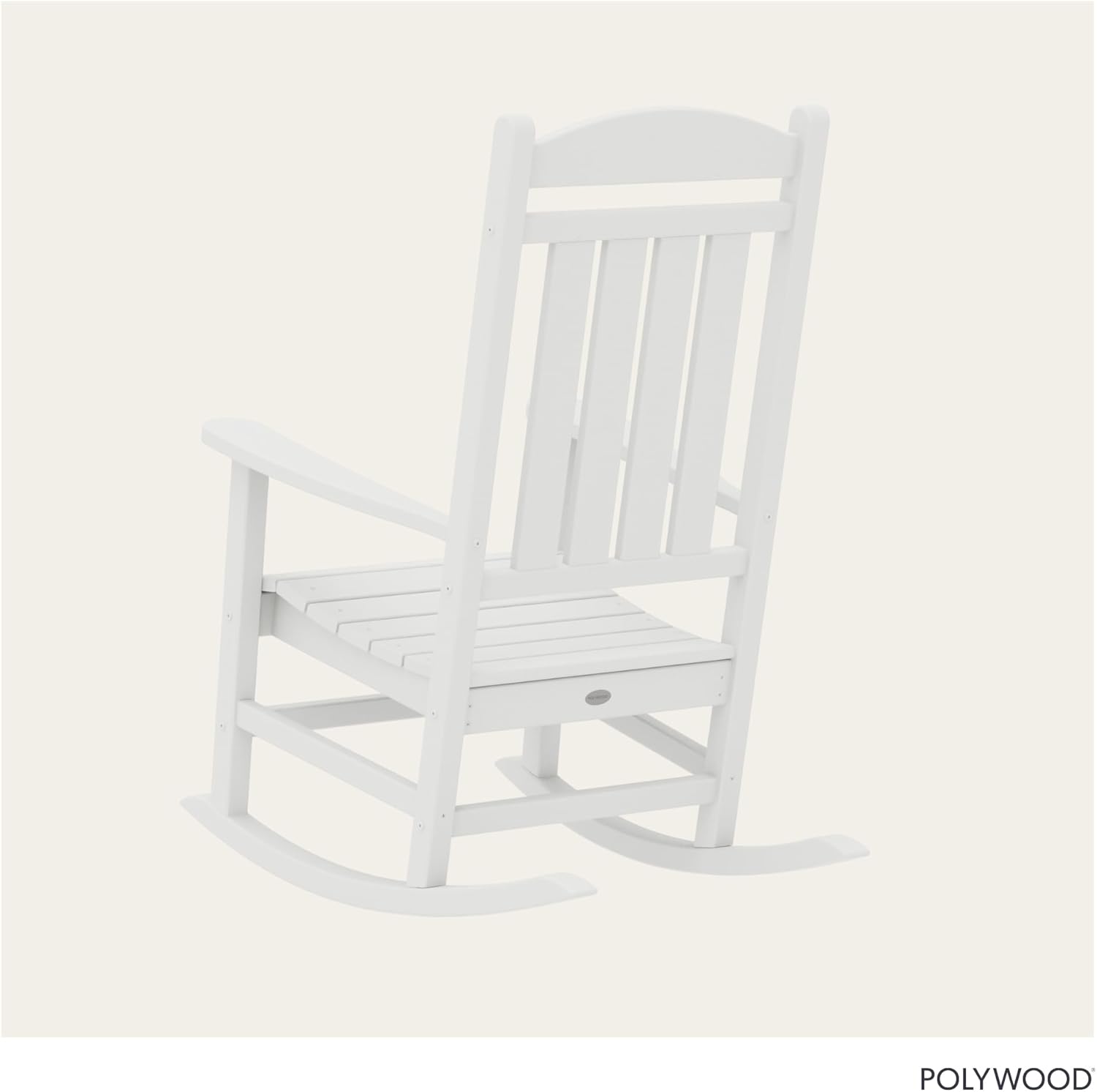 POLYWOOD Presidential Rocking Chair in White
