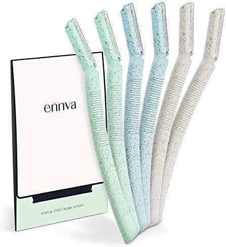 Ennva Disposable Dermaplane Eyebrow & Facial Razors, 6 Pack