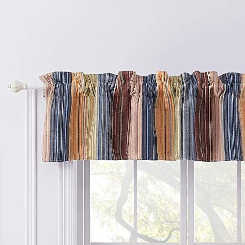 Greenland Home Katy Window Valance Red 84 W x 16 L