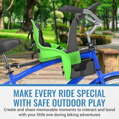 KaZAM Front-Mounted Child Bike Seat – Kangaroo & Wallaby Models with Padded Front Bumper/Dashboard