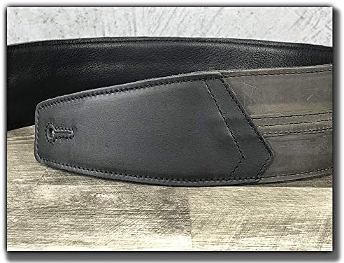 The Original Straight Up Full Grain Padded Leather Guitar Strap - For Electric, Acoustic and Bass Guitars