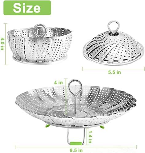 Stainless Steel Steamer Basket, Vegetable Steamer Basket for Instant Pot