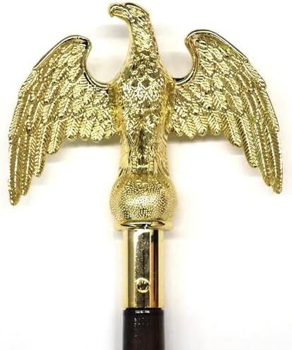 US Flag Factory 7 Inch Gold Eagle Topper Ornament (ABS) for Indoor Flag Pole