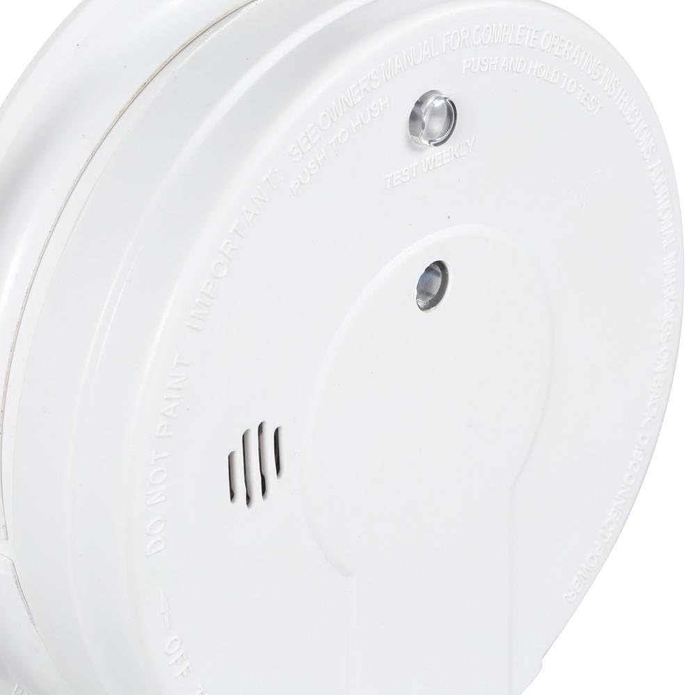 Kidde AC Hardwired Interconnect Smoke Detector Alarm with Hush | Model I12040