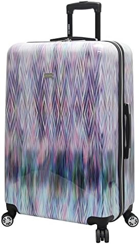 Steve Madden Luggage Collection - 3 Piece Hardside Lightweight Spinner Suitcase Set - Travel Set includes 20 Inch Carry On, 24 inch and 28 Inch Checked Suitcases (Diamond)