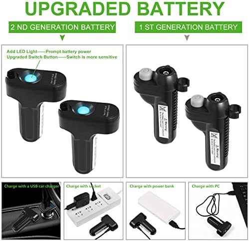 KEDSUM Portable Shower, Portable Camp Shower Pump with Rechargeable Battery, Portable Shower for Camping, Portable Outdoor Shower Head for Camping, Hiking, Traveling(+ Handheld Sprayer)