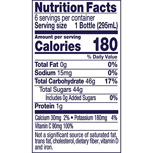 Welch's 100% Grape Juice, 6-10 oz. Cans (Pack of 4)