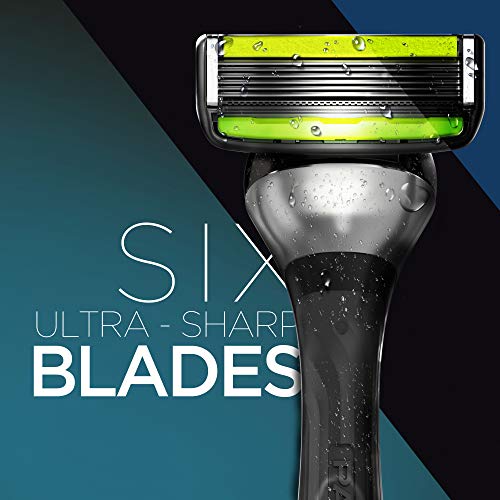 DORCO Pace 6 Pro - Six Blade Razor System with Trimmer - 12 Pack Refill (No Handle)